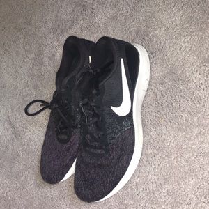 Black Nike shoes